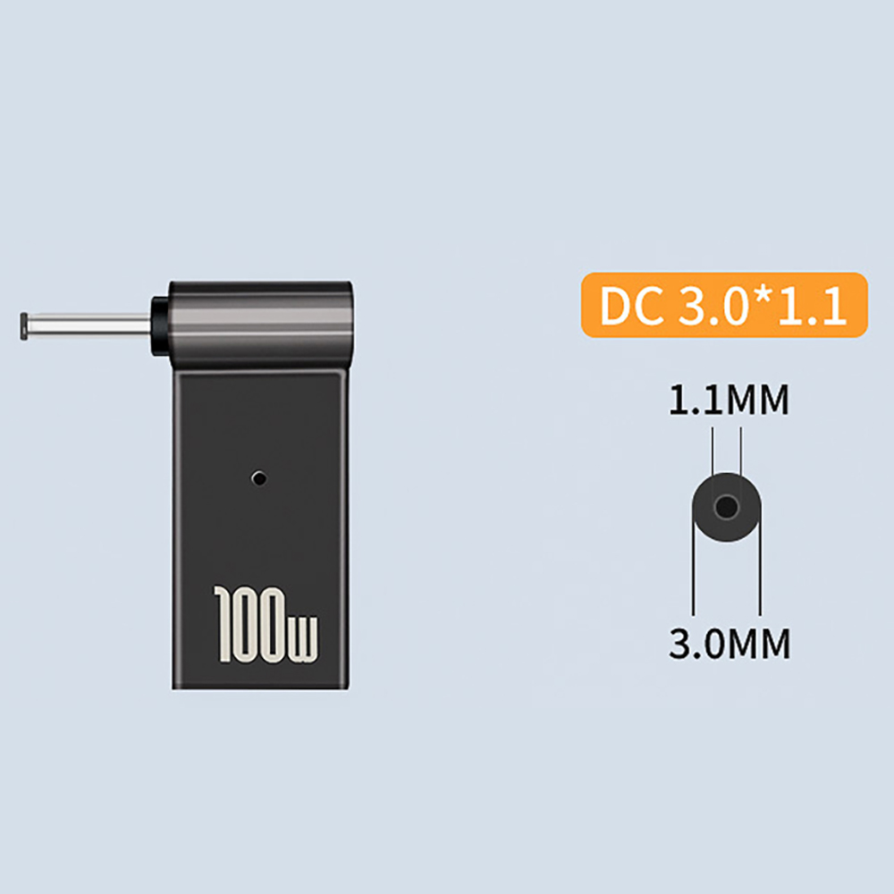 Picture of PD deception charging adapter suitable for HP Lenovo Dell Asus laptop charging type-C female to DC interface